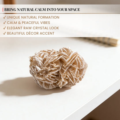 Selenite Desert Rose Stone Personal Reiki Healing Crystal Products - plusvalueindia