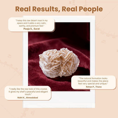 Selenite Desert Rose Stone Personal Reiki Healing Crystal Products - plusvalueindia