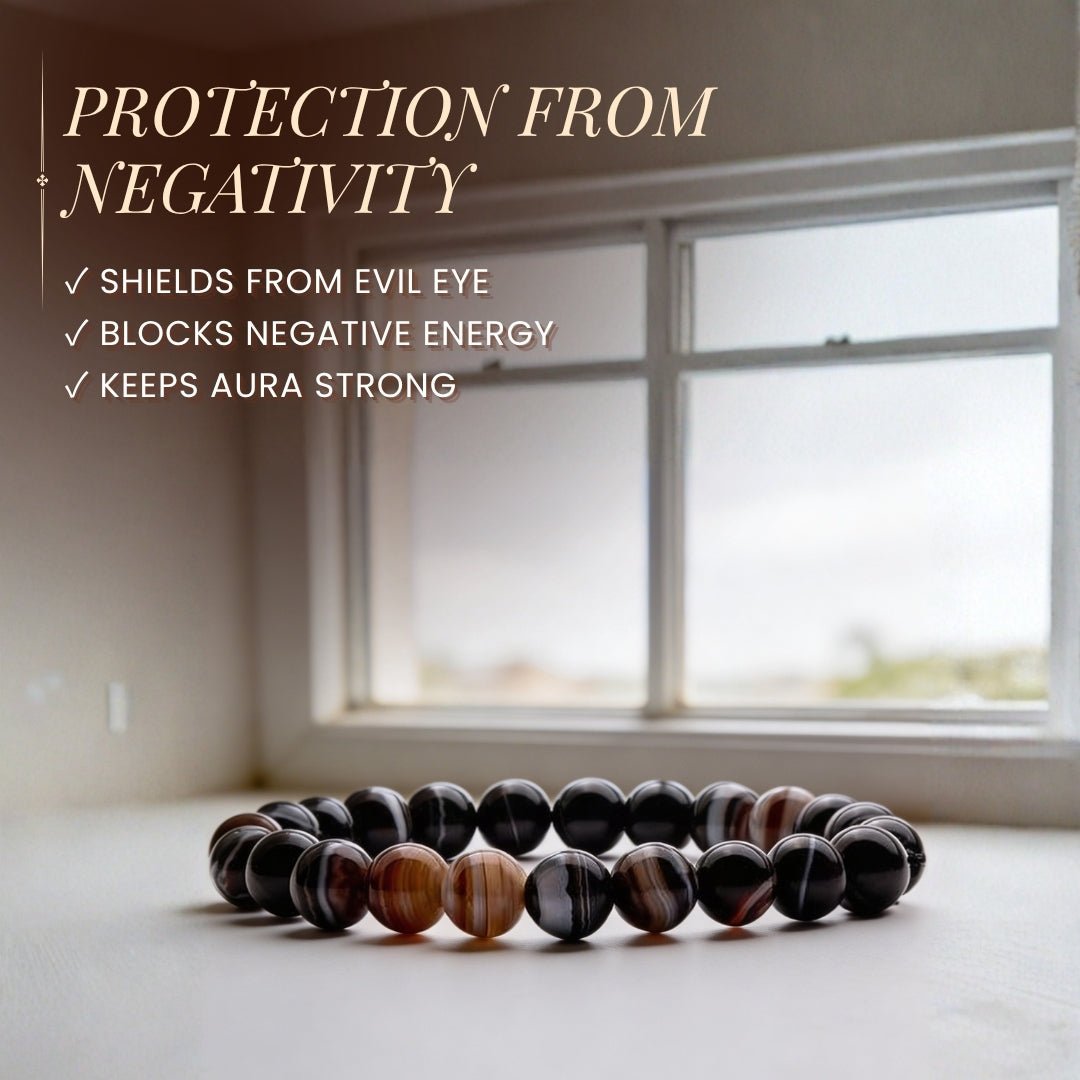 Natural Sulemani Hakik Crystal Stone Bracelet for Protection [Energized] - plusvalueindia