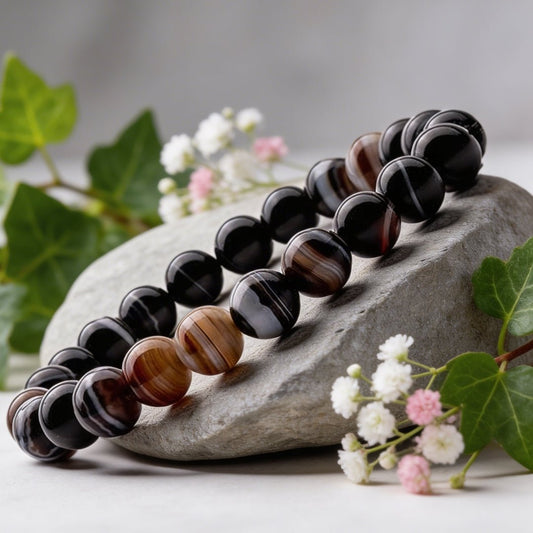 Natural Sulemani Hakik Crystal Stone Bracelet for Protection [Energized] - plusvalueindia