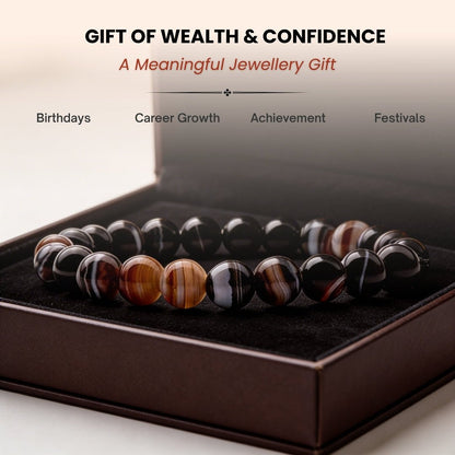 Natural Sulemani Hakik Crystal Stone Bracelet for Protection [Energized] - plusvalueindia