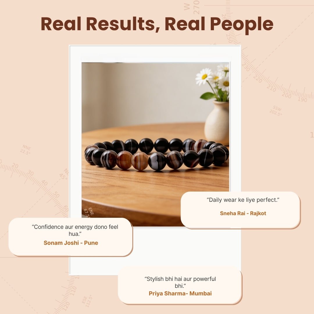 Natural Sulemani Hakik Crystal Stone Bracelet for Protection [Energized] - plusvalueindia