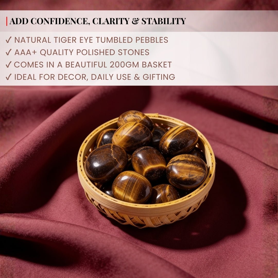 polished tiger eye tumbled stones showing smooth rounded surfaces