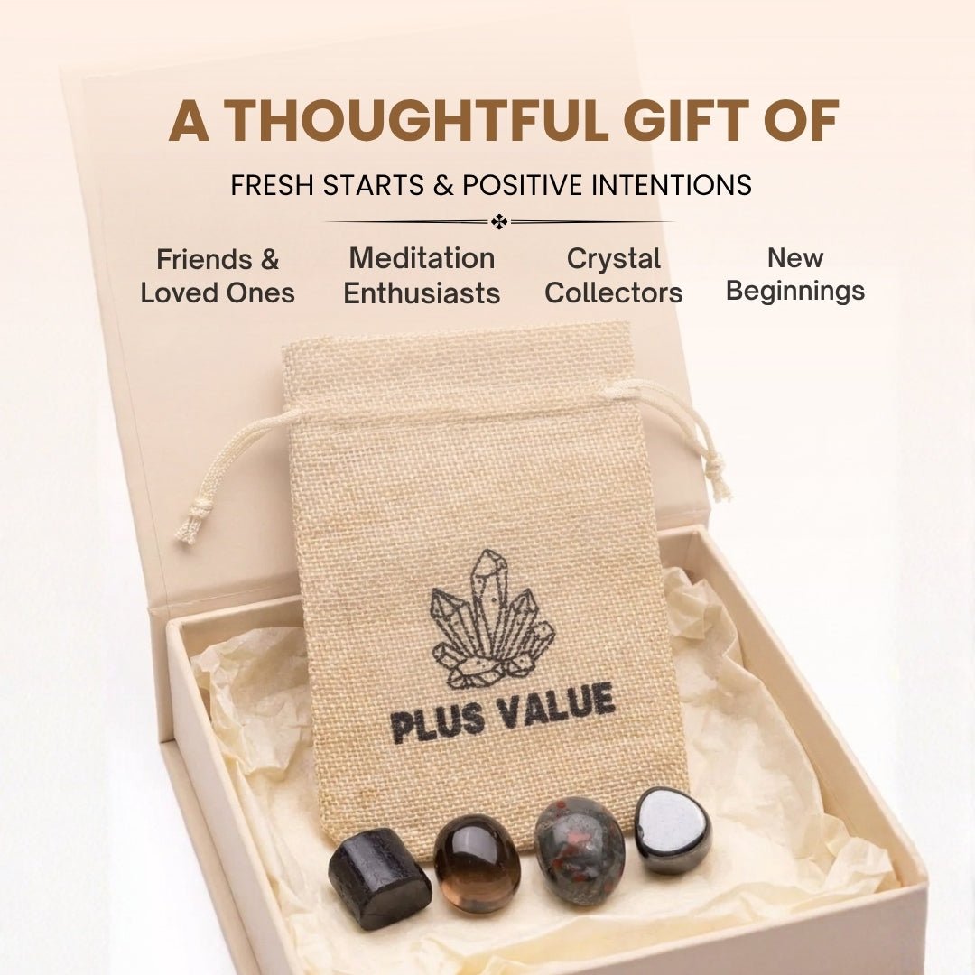 Compact Negativity Nixer crystal pouch being placed into pocket and everyday tote bag for on-the-go aura protection