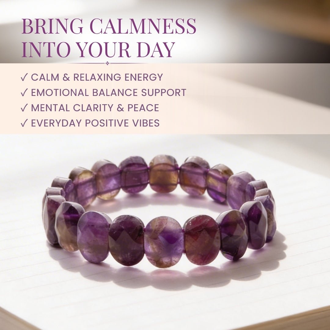 New Amethyst Bracelet For Students Education Memory, Concentration - plusvalueindia