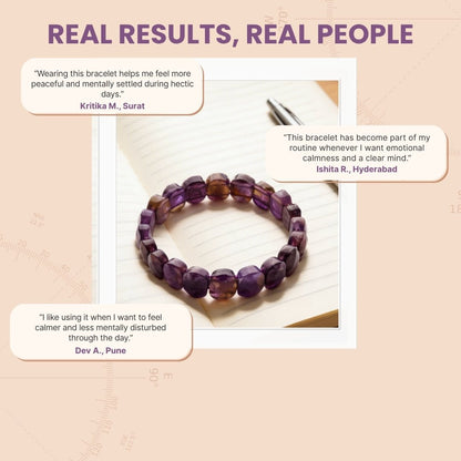 New Amethyst Bracelet For Students Education Memory, Concentration - plusvalueindia