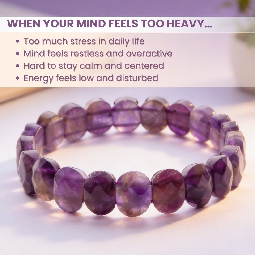 New Amethyst Bracelet For Students Education Memory, Concentration - plusvalueindia