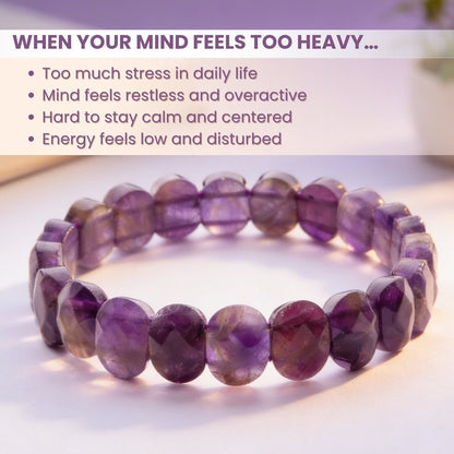 New Amethyst Bracelet For Students Education Memory, Concentration - plusvalueindia
