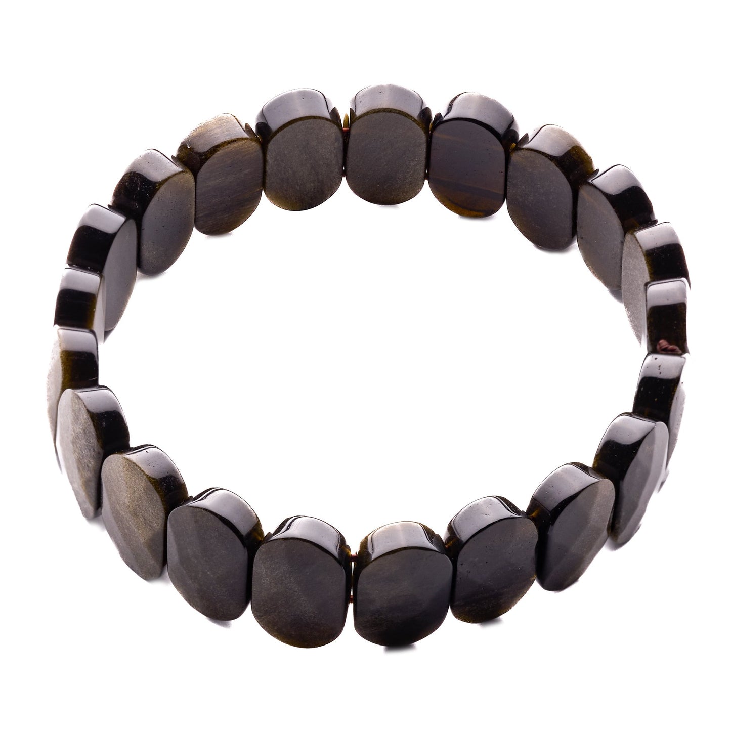 new golden black obsidian bracelet reiki healing