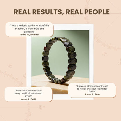 New Kambaba Jasper Stone Bracelet - plusvalueindia