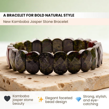 New Kambaba Jasper Stone Bracelet - plusvalueindia
