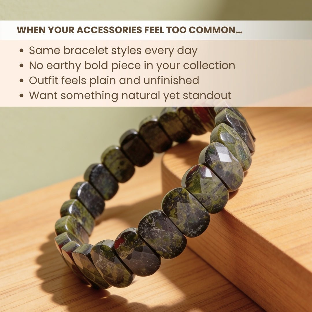 New Kambaba Jasper Stone Bracelet - plusvalueindia