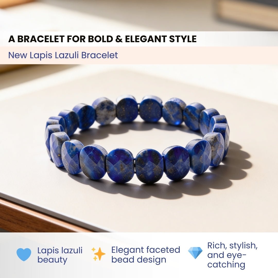 New Lapis Lazuli Bracelet - plusvalueindia