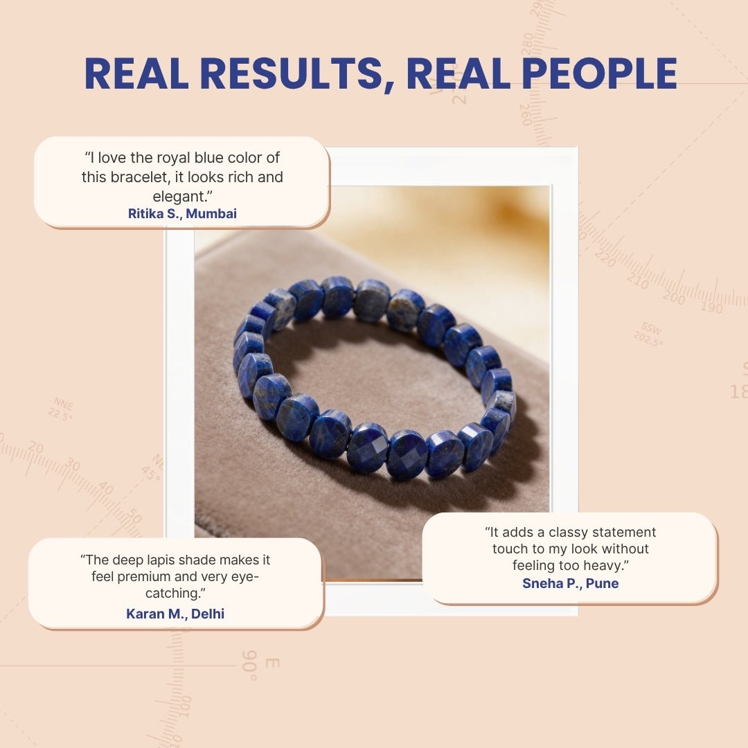 New Lapis Lazuli Bracelet - plusvalueindia