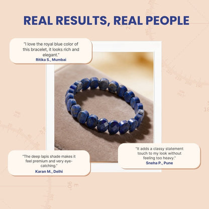 New Lapis Lazuli Bracelet - plusvalueindia
