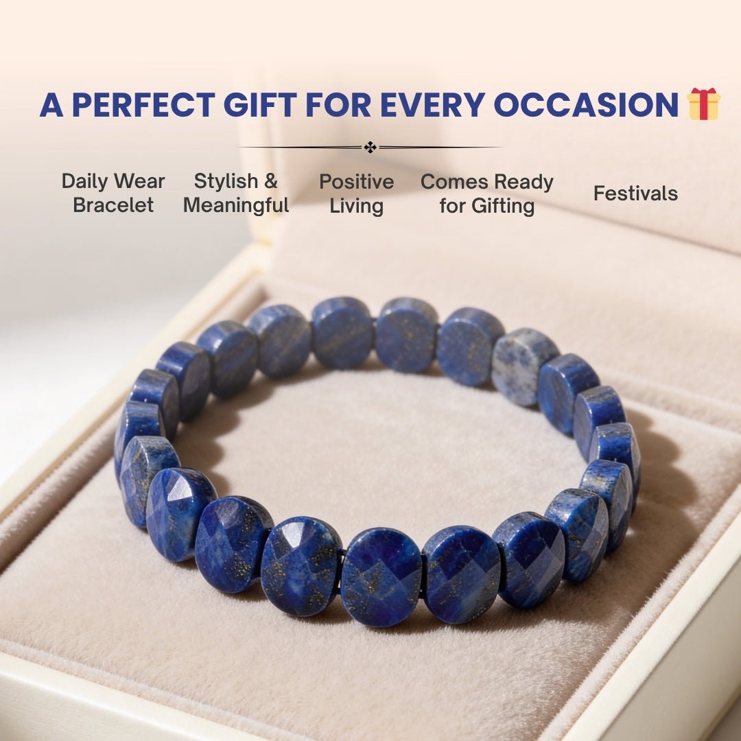 New Lapis Lazuli Bracelet - plusvalueindia