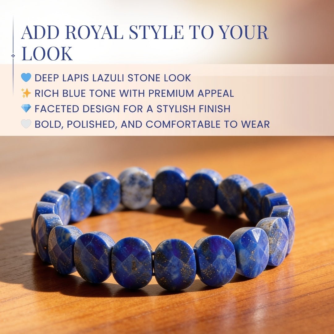 New Lapis Lazuli Bracelet - plusvalueindia