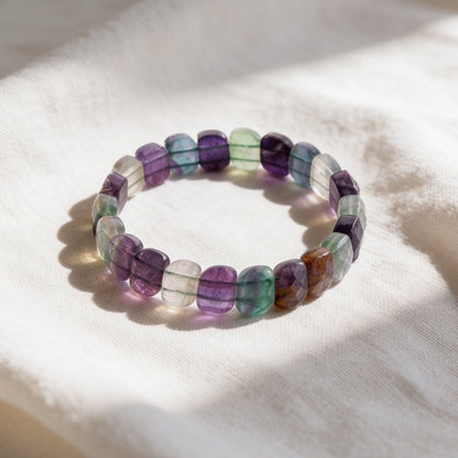 New Multi Fluorite Bracelet - A Brain Stone - plusvalueindia