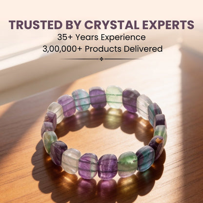 New Multi Fluorite Bracelet - A Brain Stone - plusvalueindia