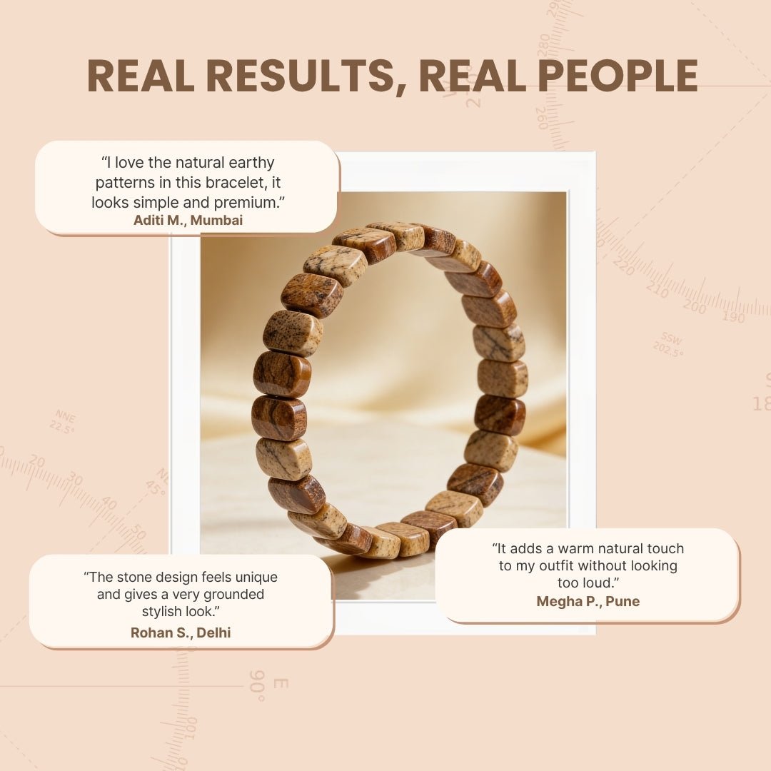 New Picture Jasper Bracelet for Men Women Boys and Girls (1pc) - plusvalueindia