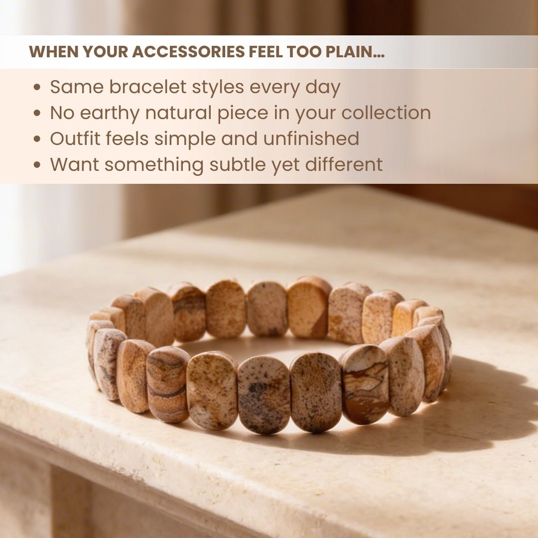 New Picture Jasper Bracelet for Men Women Boys and Girls (1pc) - plusvalueindia