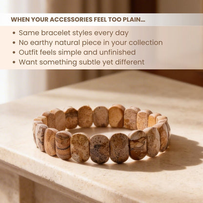 New Picture Jasper Bracelet for Men Women Boys and Girls (1pc) - plusvalueindia