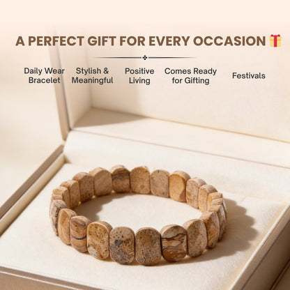 New Picture Jasper Bracelet for Men Women Boys and Girls (1pc) - plusvalueindia