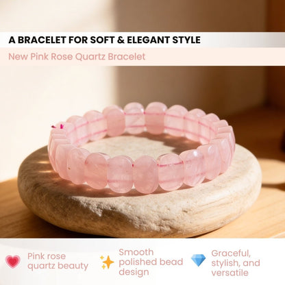 New Pink Rose Quartz Bracelet For Love, Relationship & Marriage - plusvalueindia