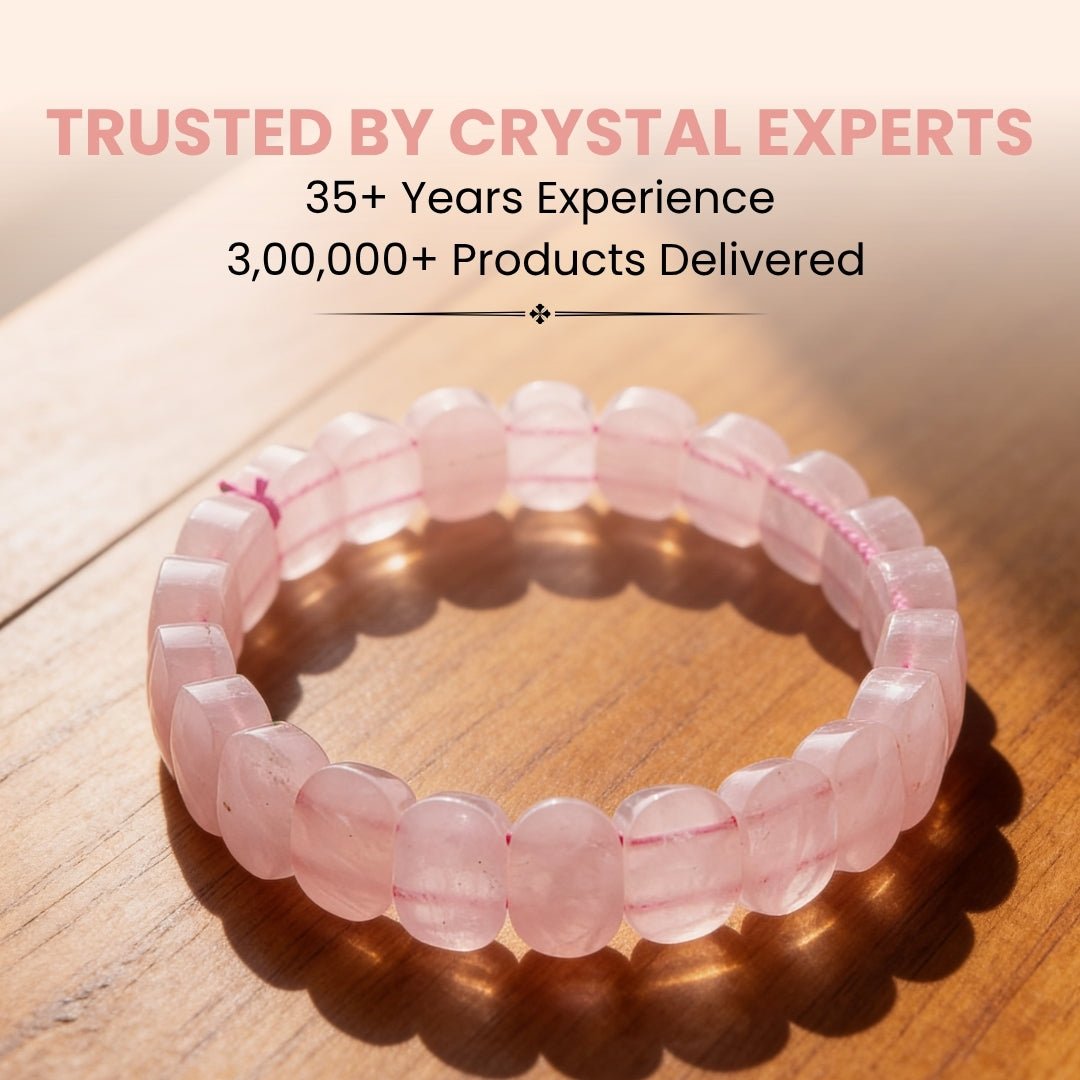 New Pink Rose Quartz Bracelet For Love, Relationship & Marriage - plusvalueindia