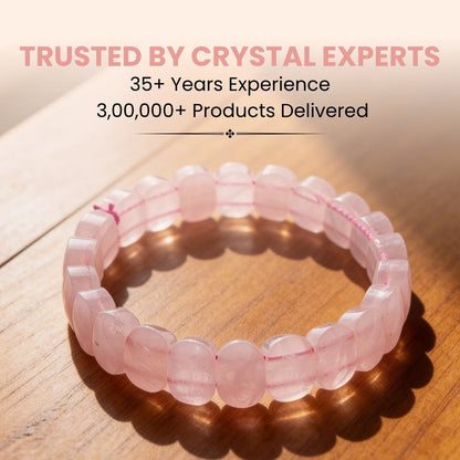New Pink Rose Quartz Bracelet For Love, Relationship & Marriage - plusvalueindia