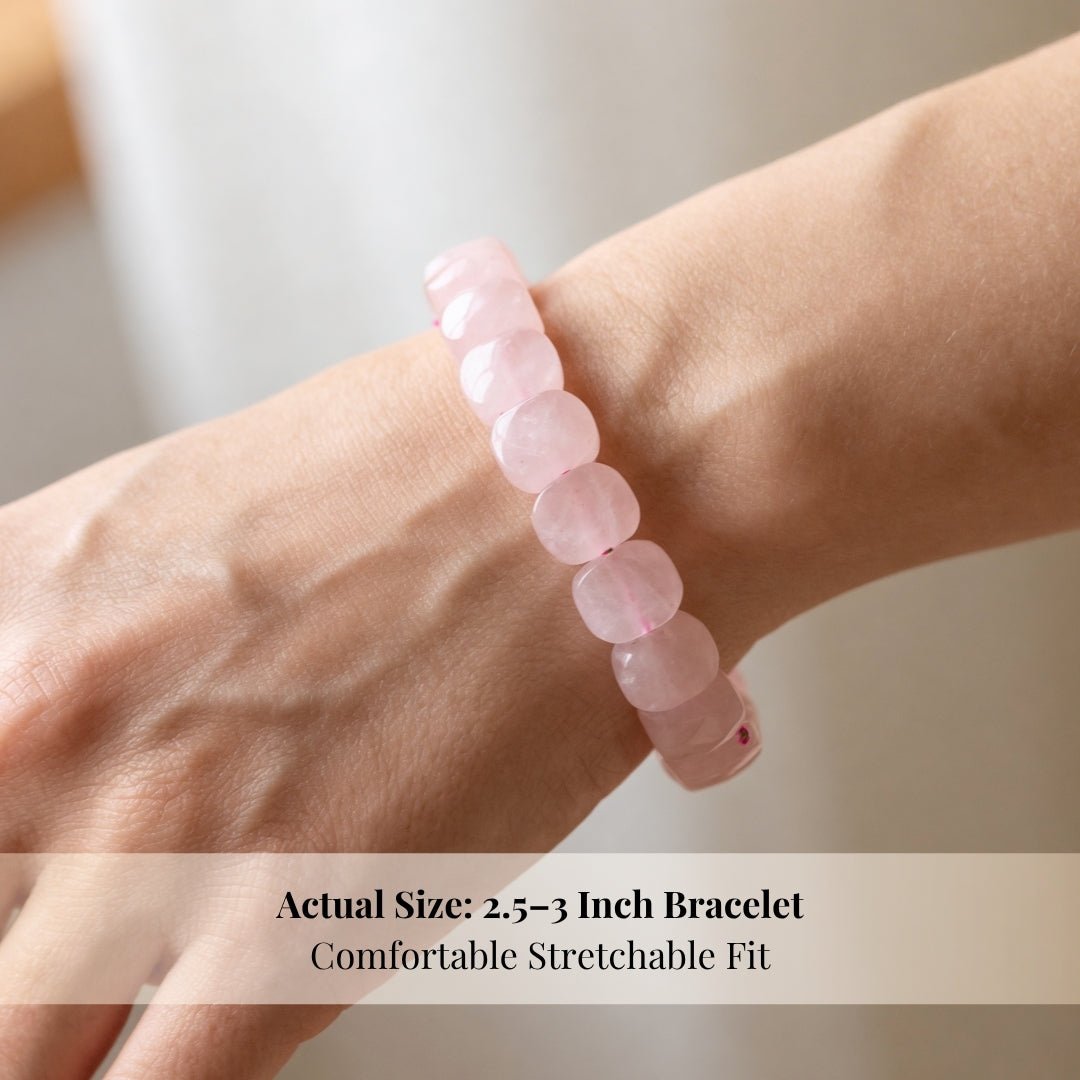 New Pink Rose Quartz Bracelet For Love, Relationship & Marriage - plusvalueindia