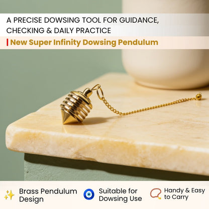 close-up of the super infinity brass pendulum body and curved design