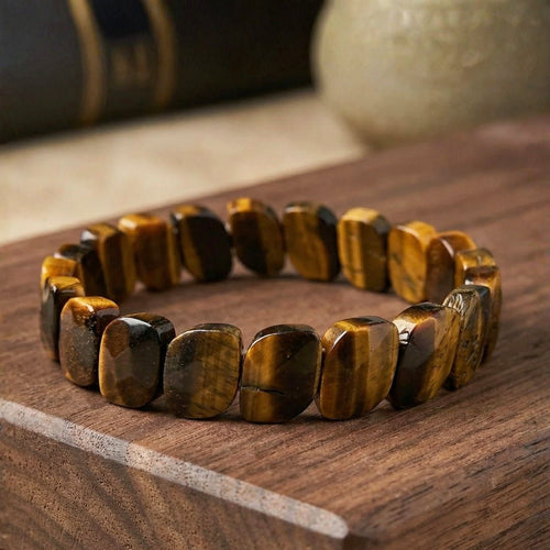 New Tiger Eye Bracelet - Stone of Courage - plusvalueindia