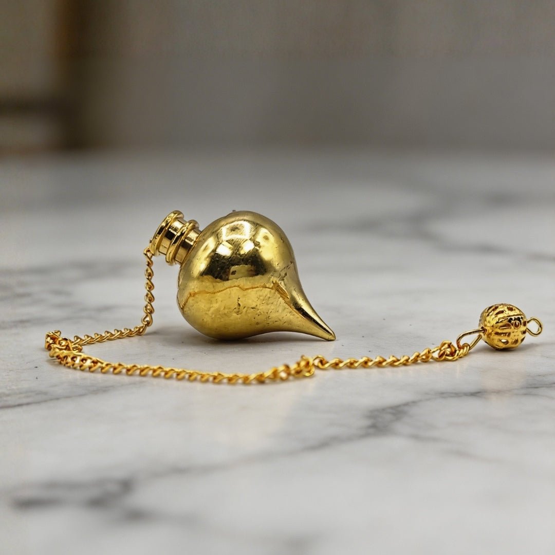 Orbit Brass Dowsing Pendulum For Reiki, Dowser, Vastu, Feng Shui Experts - plusvalueindia
