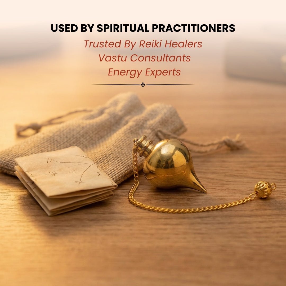 Orbit Brass Dowsing Pendulum For Reiki, Dowser, Vastu, Feng Shui Experts - plusvalueindia