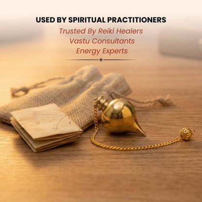 Orbit Brass Dowsing Pendulum For Reiki, Dowser, Vastu, Feng Shui Experts - plusvalueindia