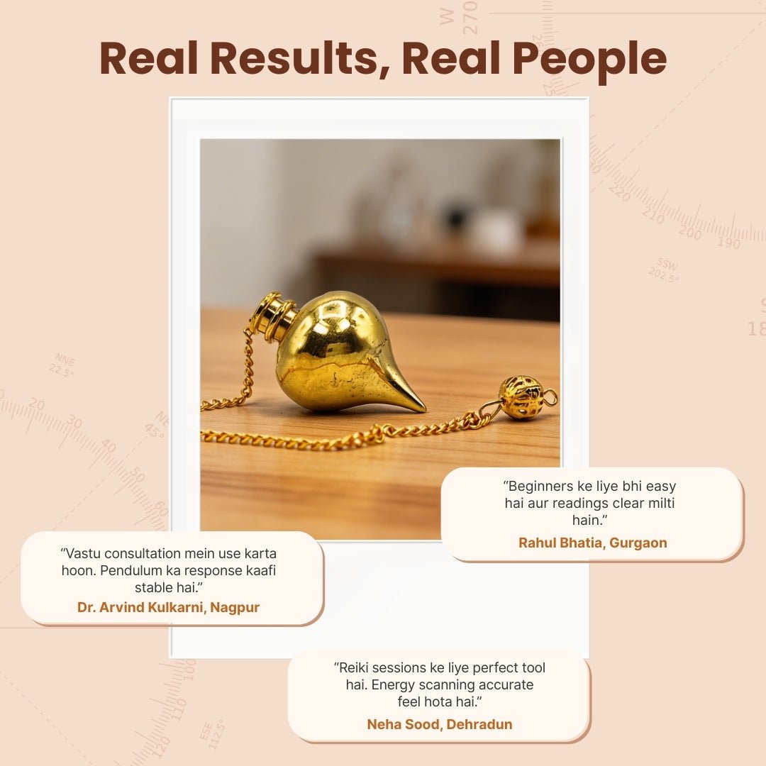 Orbit Brass Dowsing Pendulum For Reiki, Dowser, Vastu, Feng Shui Experts - plusvalueindia