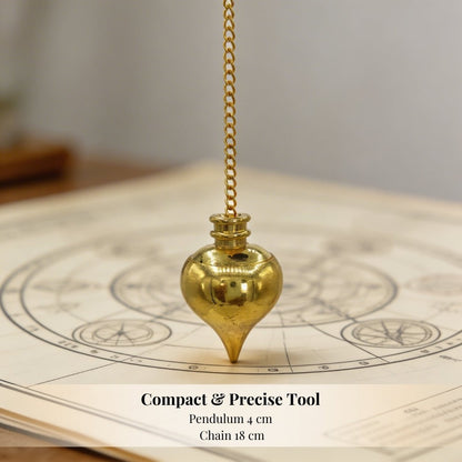 Orbit Brass Dowsing Pendulum For Reiki, Dowser, Vastu, Feng Shui Experts - plusvalueindia