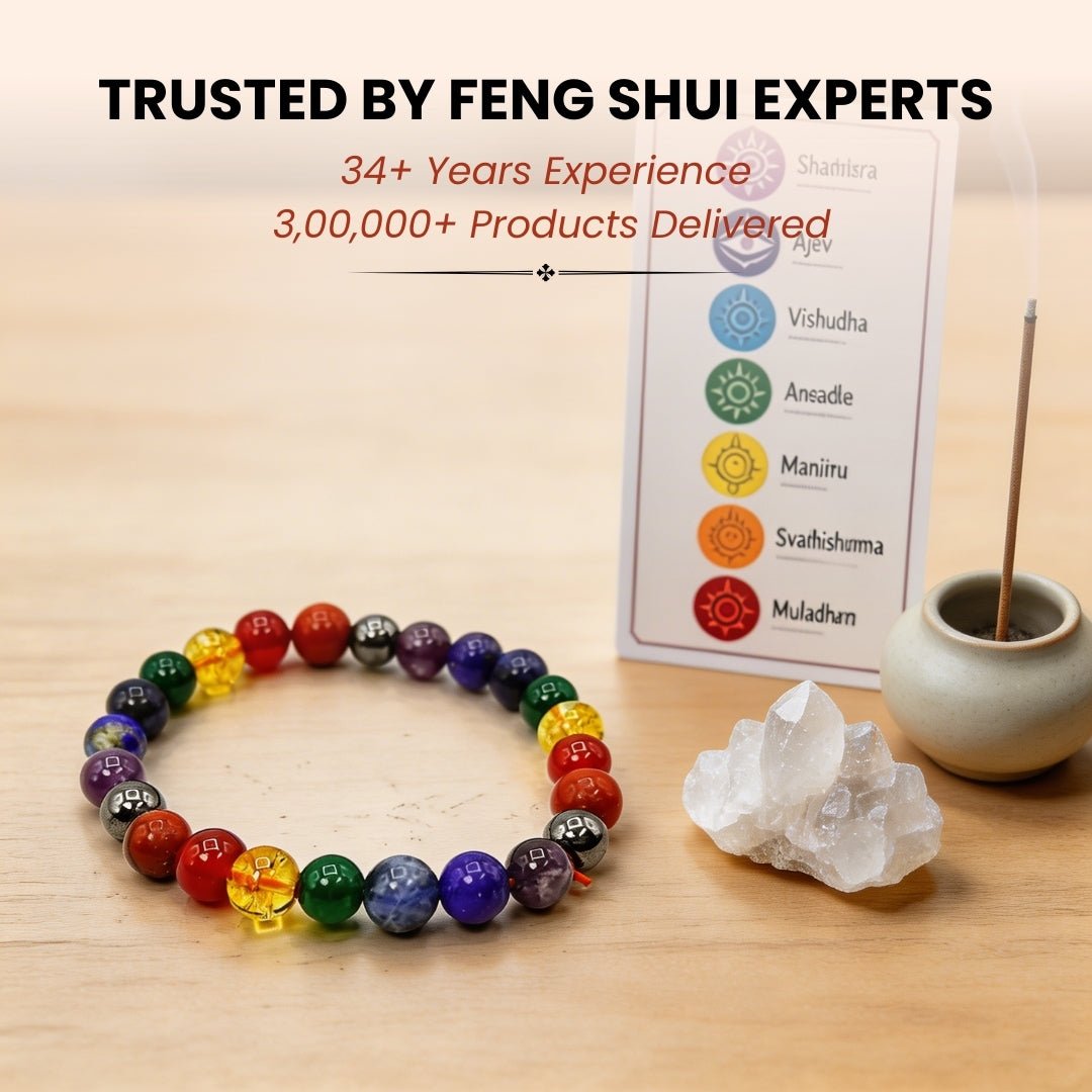 Original 7 Chakra Protection Bracelet for Men & Women [Natural stones] - plusvalueindia