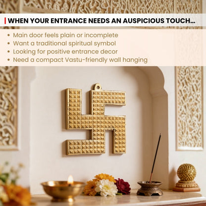 Panchdhatu Pyramid Swastik Vastu Remedies for Home, Office - Goodluck, Auspicious, Religious symbols | Pooja Idols | Home Decor - plusvalueindia