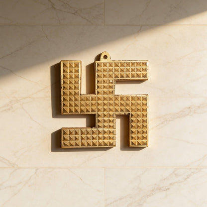 Panchdhatu Pyramid Swastik Vastu Remedies for Home, Office - Goodluck, Auspicious, Religious symbols | Pooja Idols | Home Decor - plusvalueindia