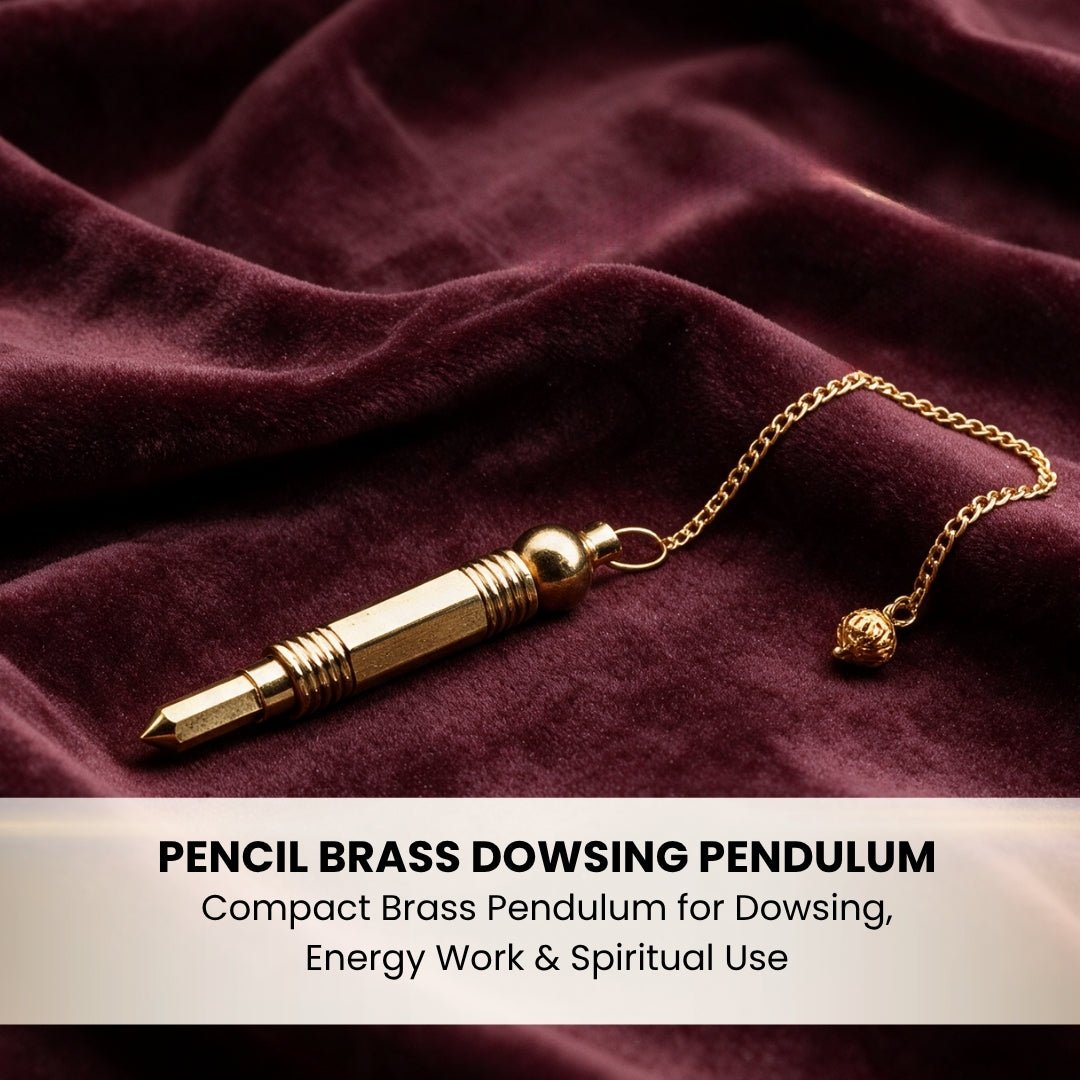 pencil brass pendulum body measuring approximately 3 x 0.5 inch
