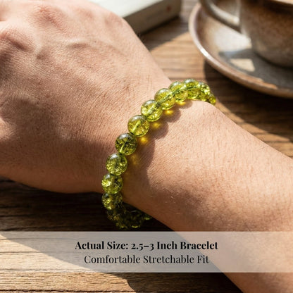 Peridot Stone Bracelet - plusvalueindia