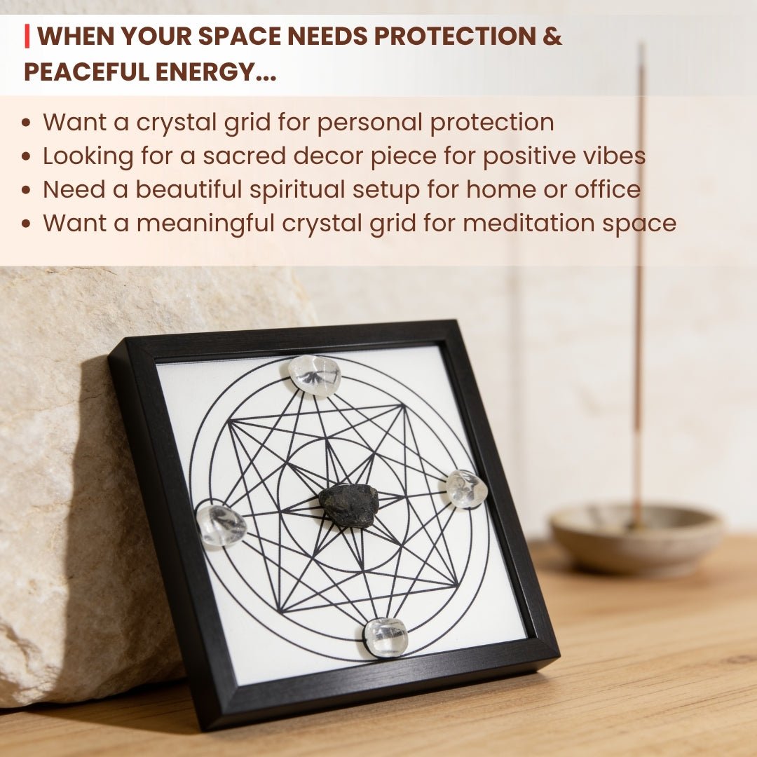 Personal Protection Crystal Grid - plusvalueindia