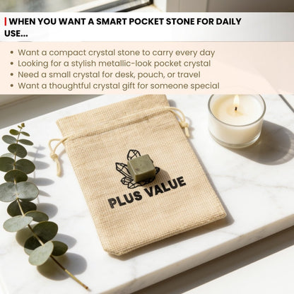 Personal Pyrite Pocket Money Magnet Stone for Career & Business Opportunities - plusvalueindia