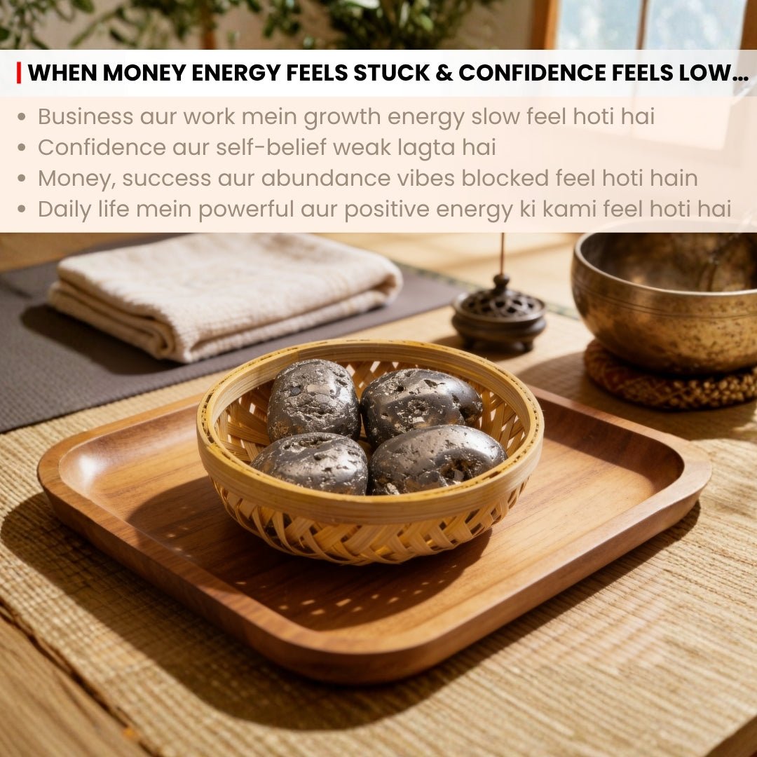 Natural Pyrite Tumbled Stone Pebbles from Peru - plusvalueindia