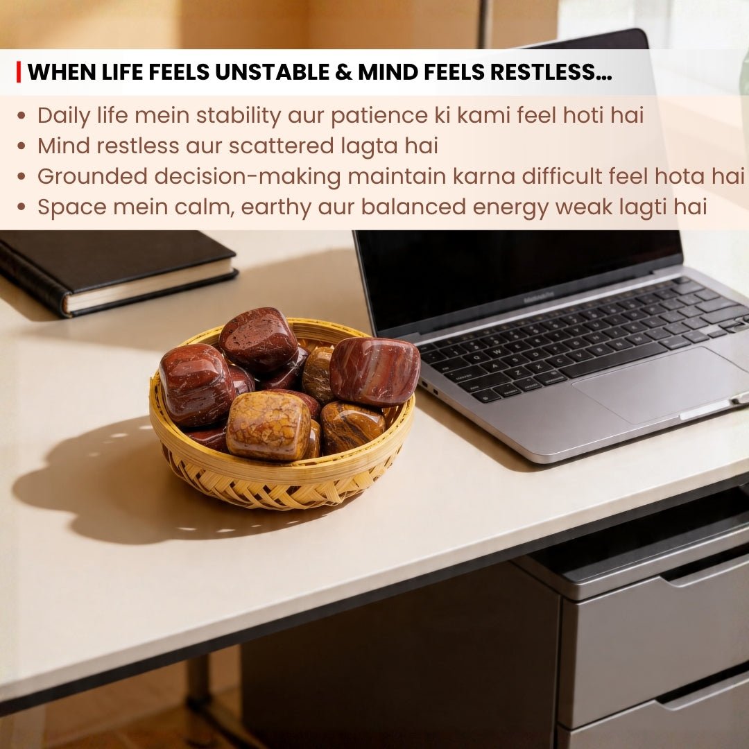 Petrified Wood Tumbled Stone Pebbles - plusvalueindia