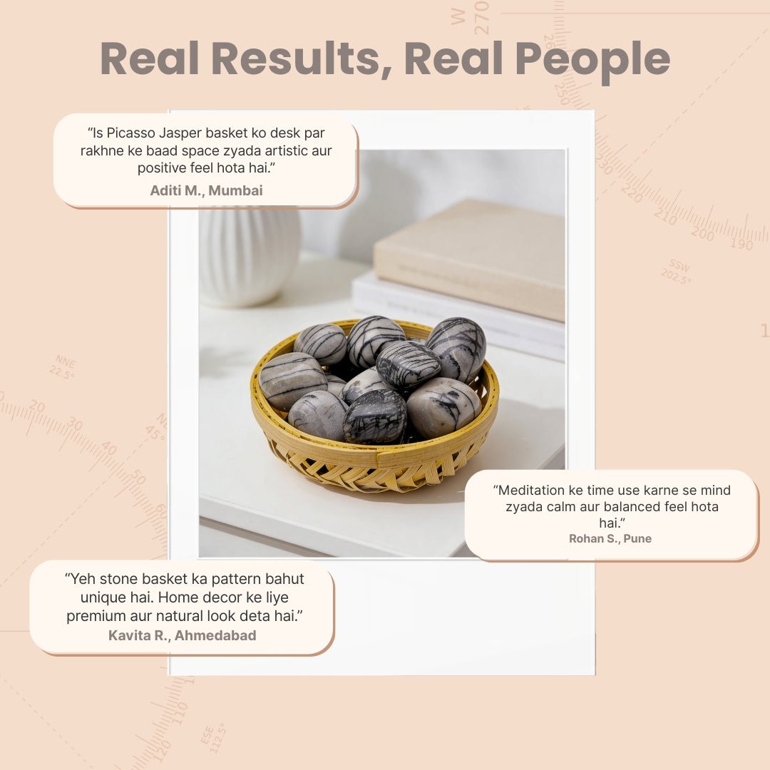Picasso Jasper Tumbled Stone Pebbles - plusvalueindia