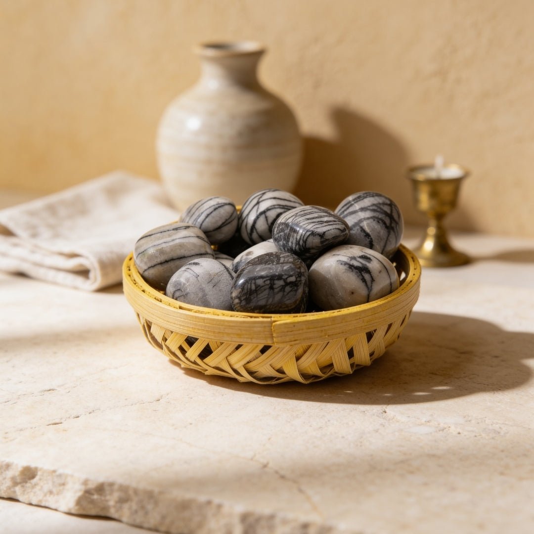 Picasso Jasper Tumbled Stone Pebbles - plusvalueindia