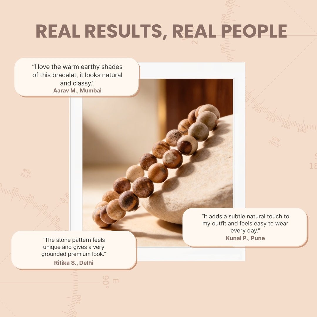 Picture Jasper Bracelet - plusvalueindia